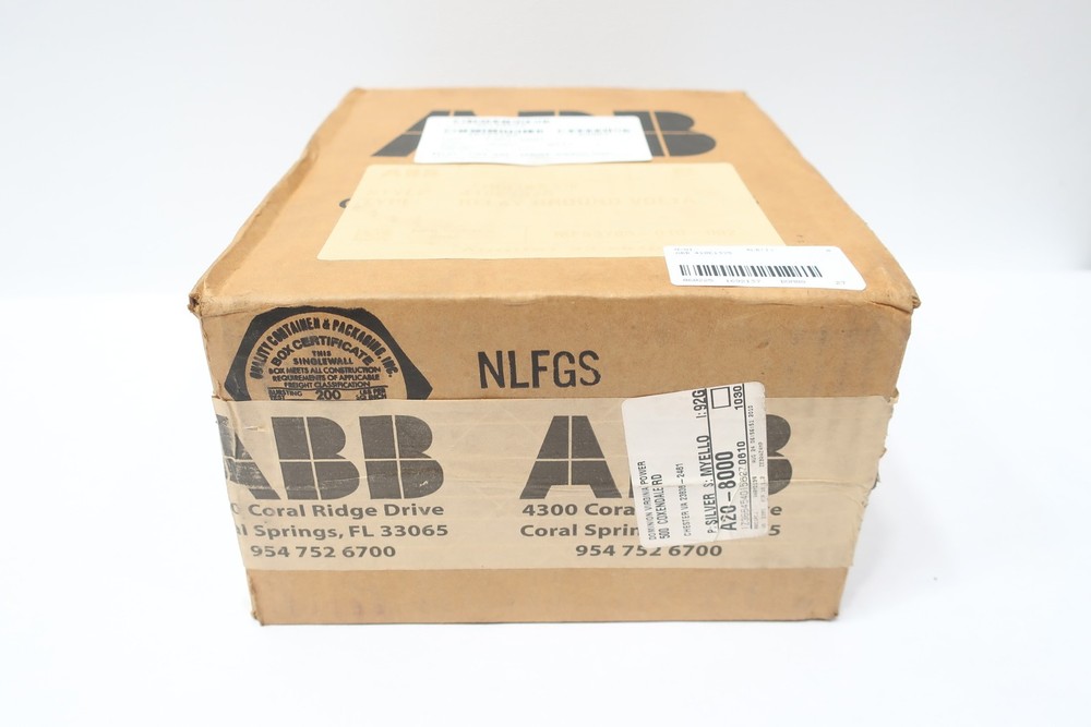 Abb 410E1375 Ground Voltage Relay