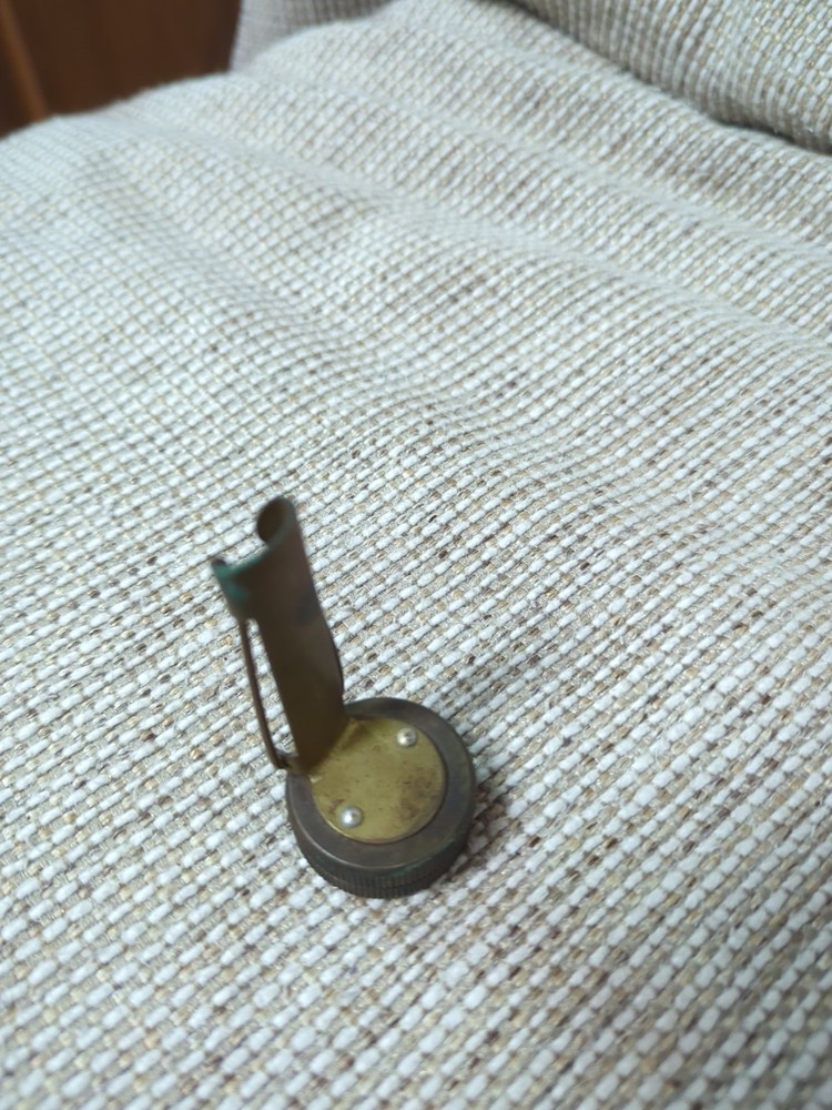 VINTAGE BRASS BELT COMPASS MADE IN GERMANY