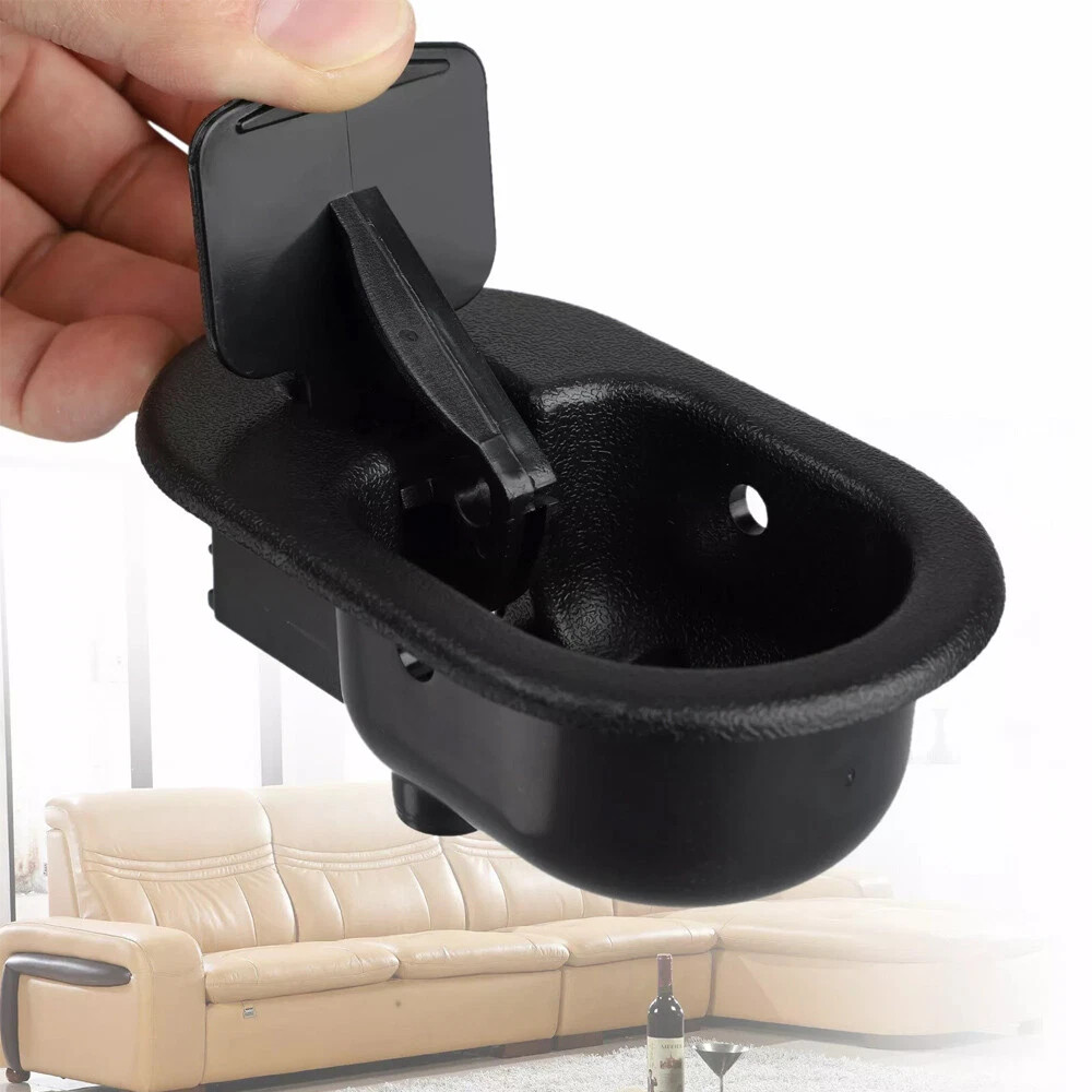 2PCS Universal Replacement Sofa Chair Recliner Pull Handle Release Lever Black