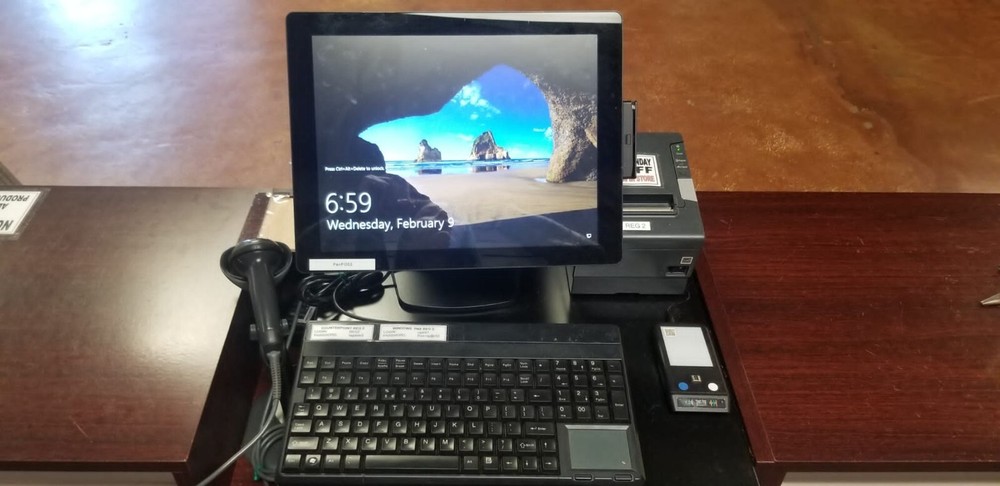 (2) NCR COUNTERPOINT POS TERMINAL SYSTEM BUNDLE - GOOD CONDITION