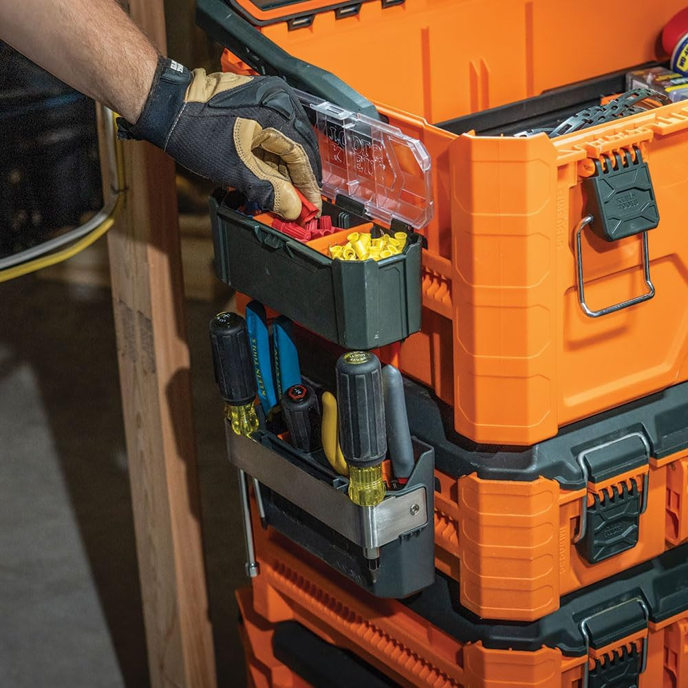 Klein Tools 54815MB Modbox Parts Bin, Modular Tool Storage System Side Mounting