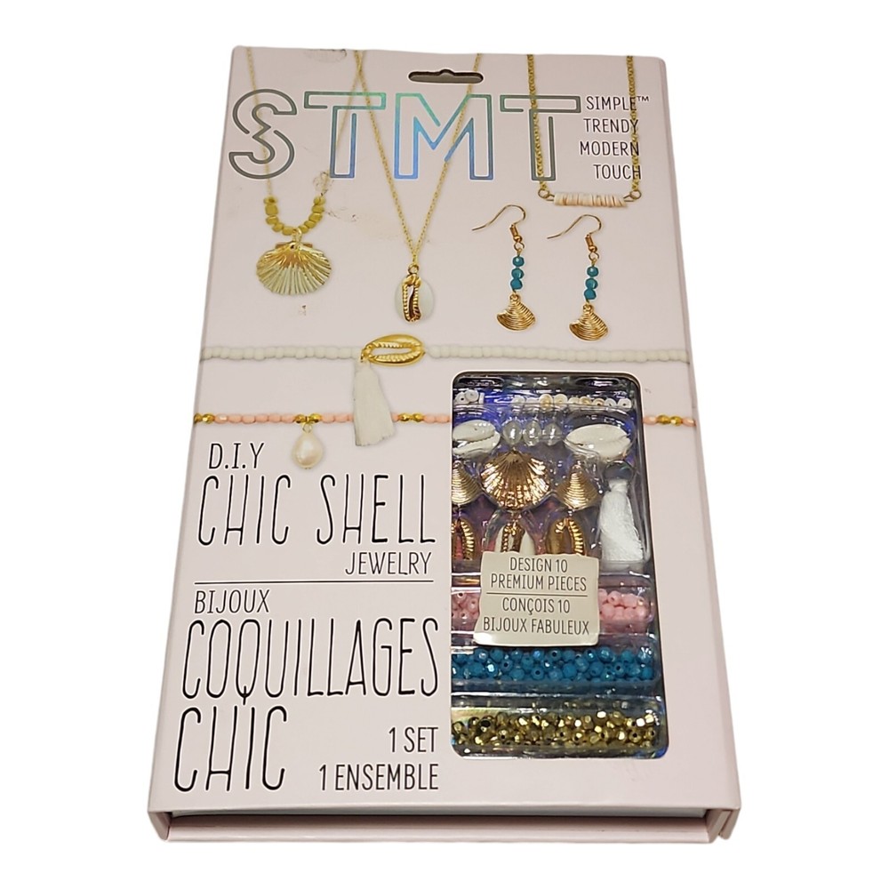 DIY Purpose Chic Shell Jewelry Making Kit Craft STMT New 2020