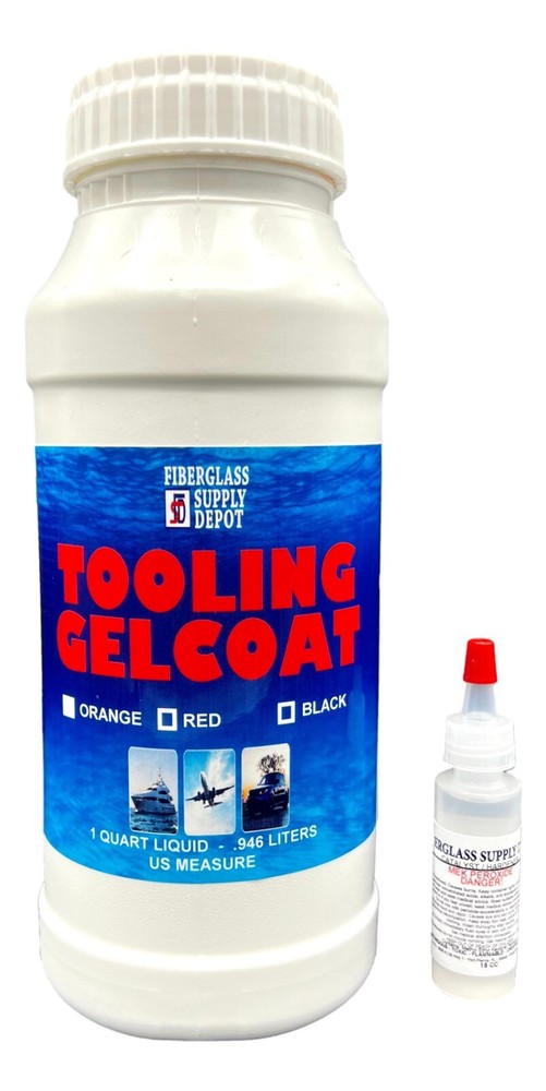 Red Tooling Gelcoat  (Quart) & Hardener