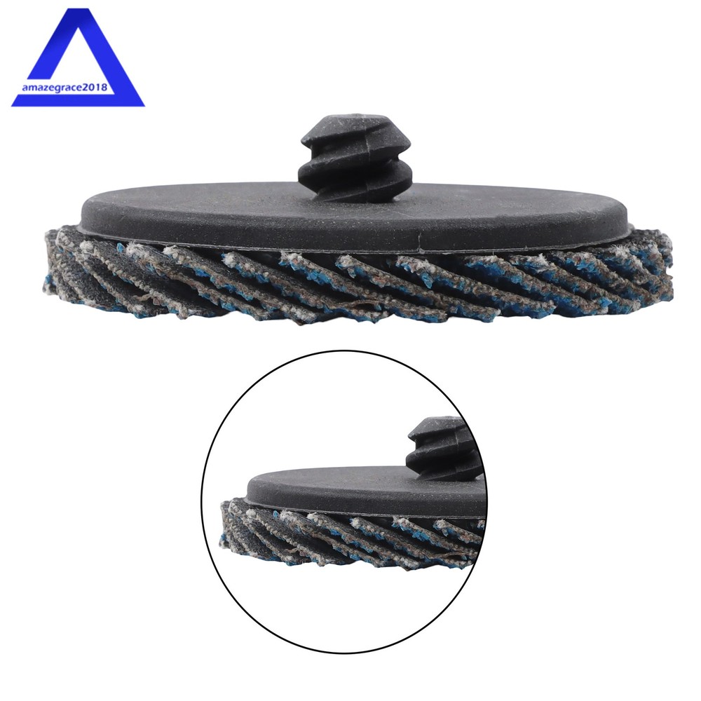 30Pack Mixed Curved Flap Disc 2" Quick Change Sanding Discs for Die Grinder