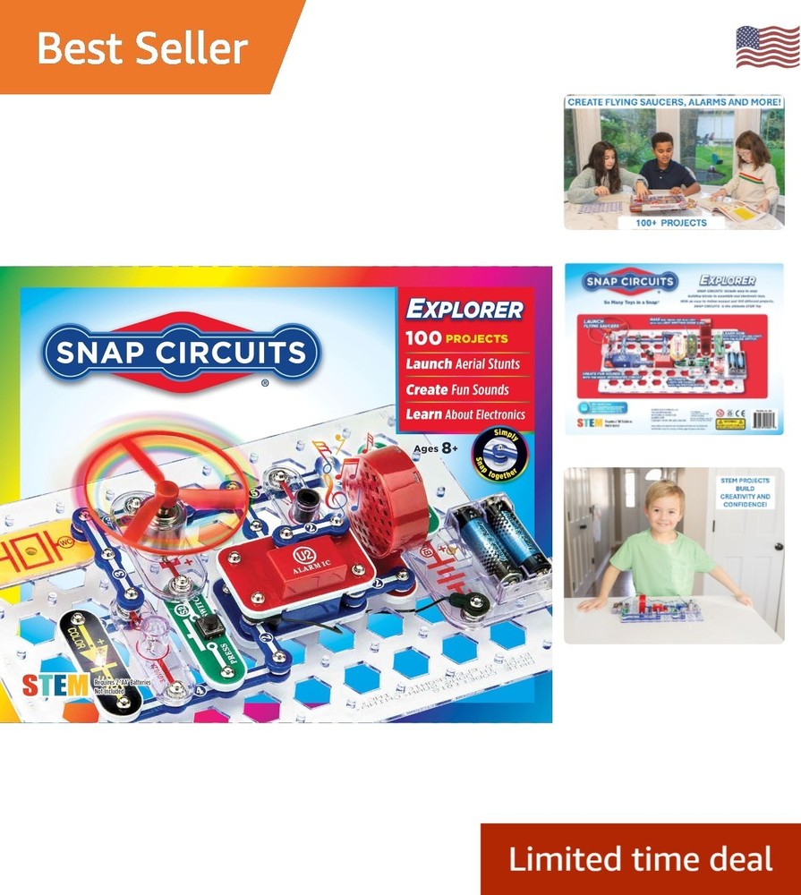 Unleash Creativity with Jr. SC-100 Electronics Exploration Kit - 100+ Projects