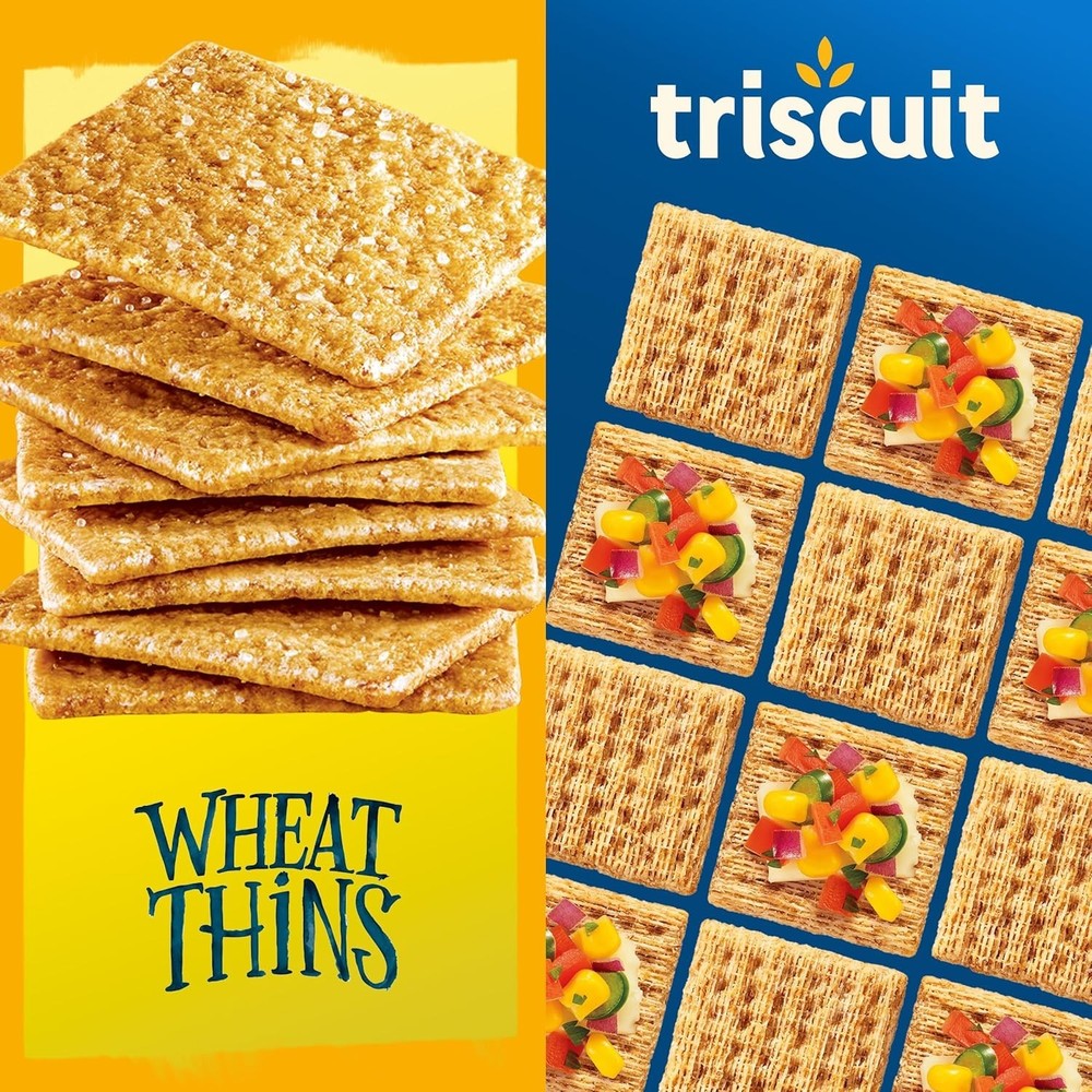 4-Box Variety Pack Whole Grain Crackers & Wheat Thins Snacks