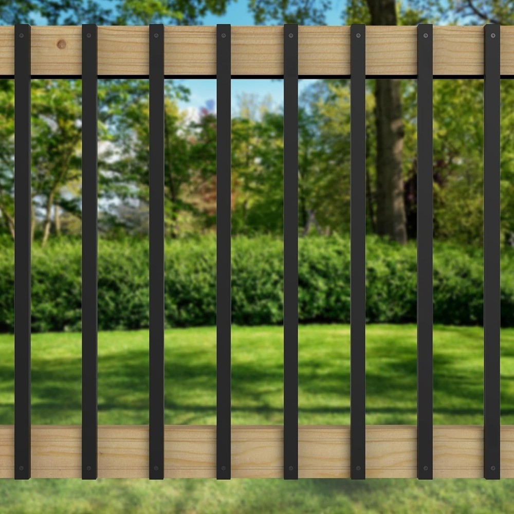 HZIU 25 Pack Deck Balusters 36 Inch Rectangle Deck Railing Balusters with End...