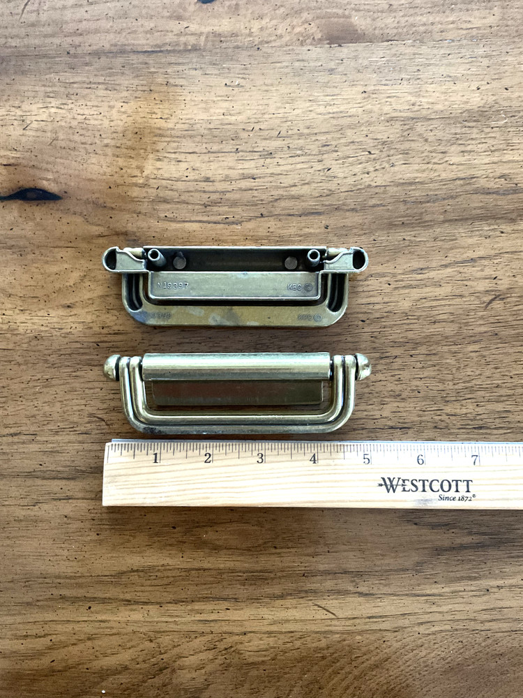 Super Cool Vintage KRC Brass Drawer Pulls - 24 available