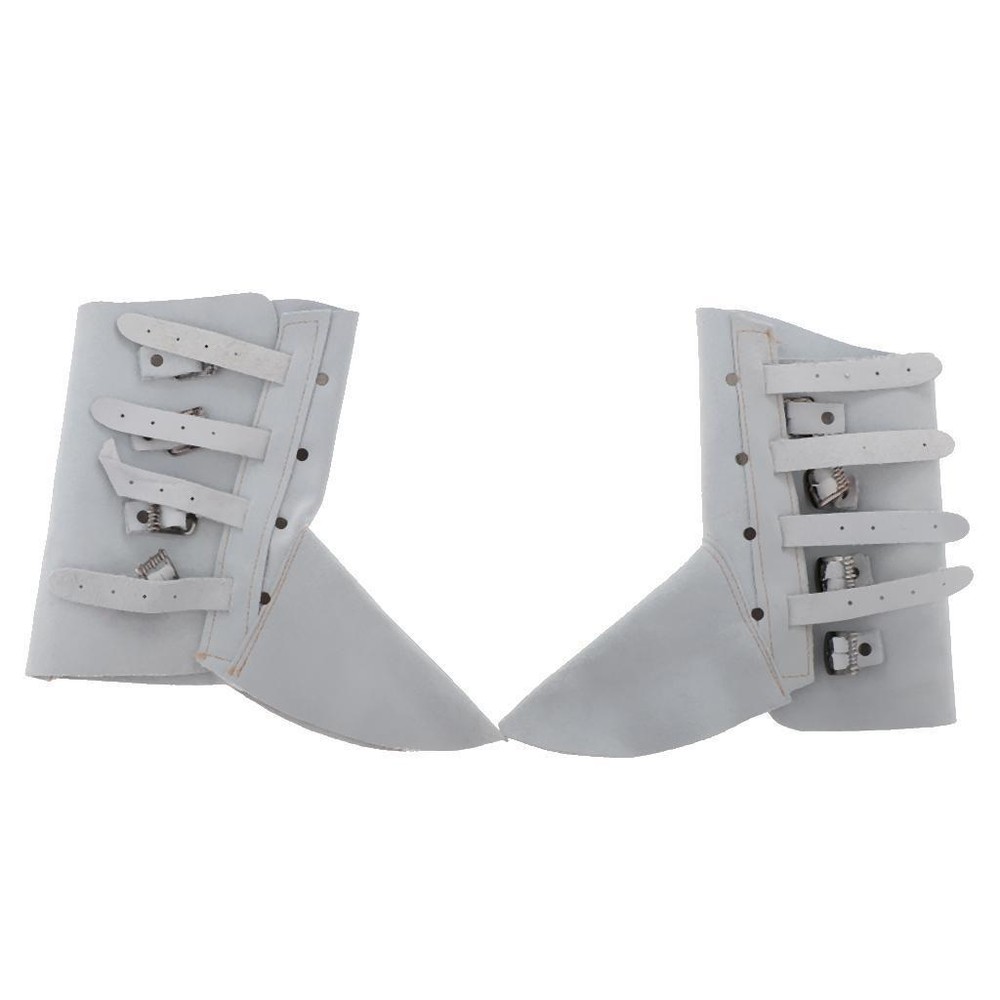 1 Pair Heat Resistant Adjustable Leather Welding Spats