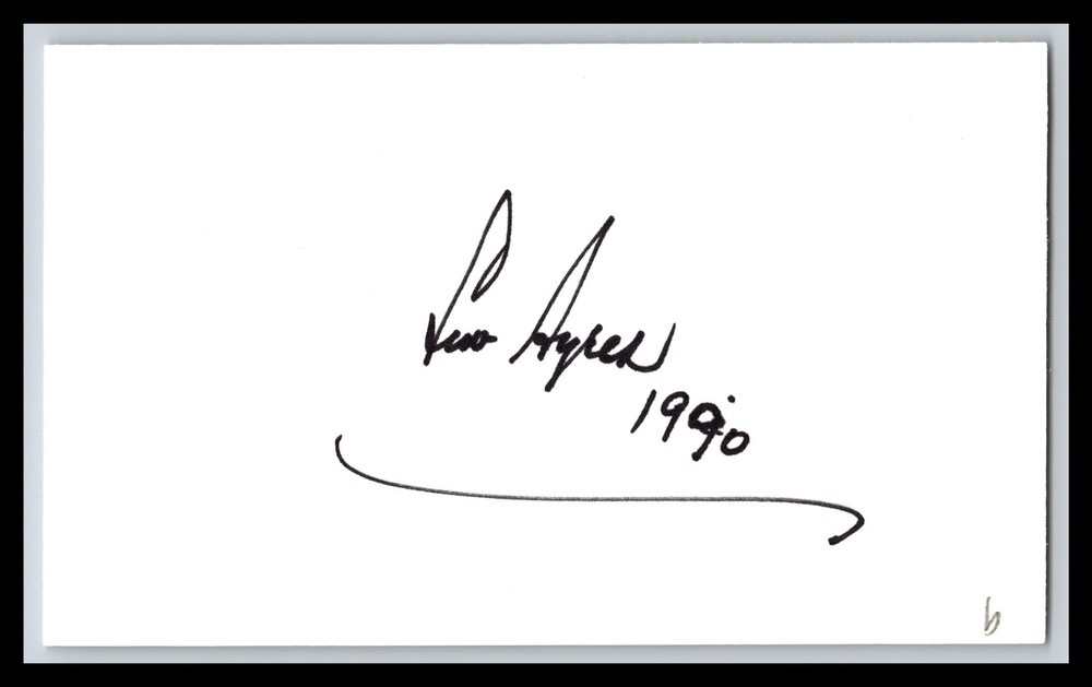 Lew  Ayers - Actor - 3x5 Card - Signed / Autograph (b)