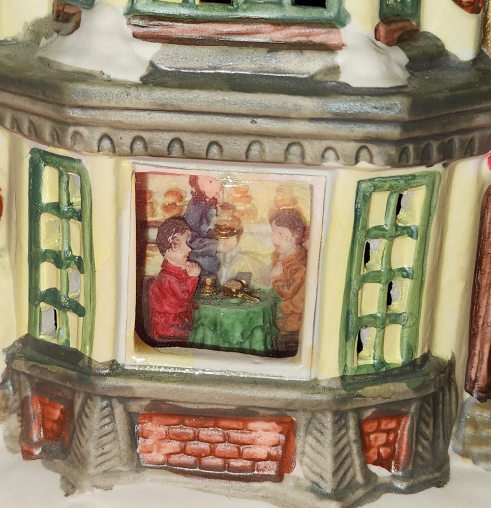 Ceramic Holiday House Display Ornament