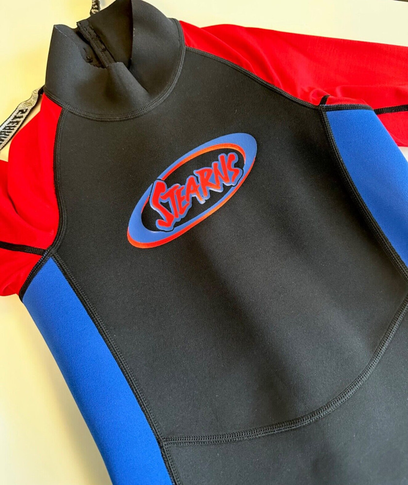 *STEARNS* Performance Shorty WETSUIT sz L Red, Blue,Black EXCEL