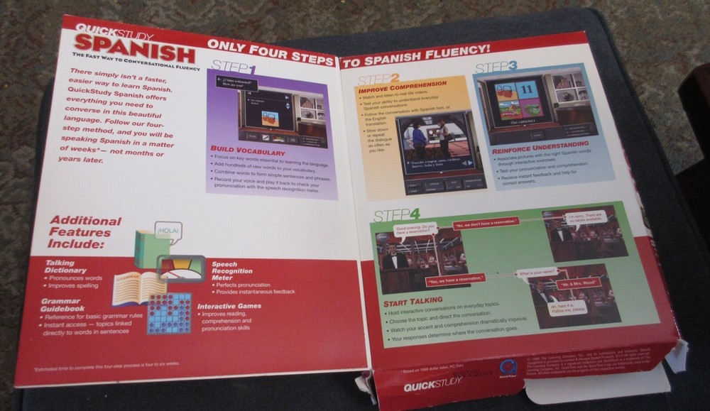 Quick Study Conversational Spanish Learning Company Education 3-CD Set