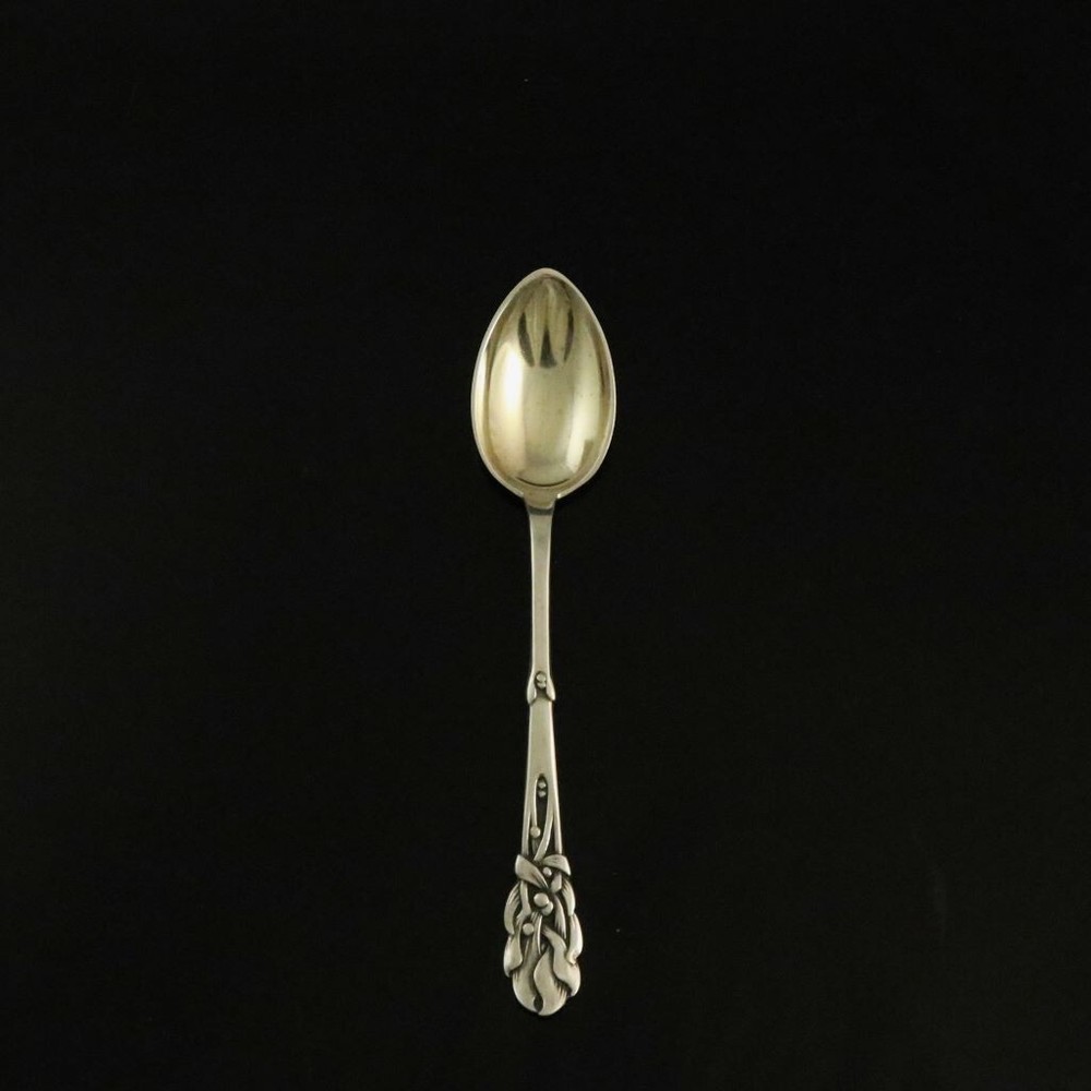 Heimbürger Silver Coffee Spoon  - Mistletoe / Mistelten