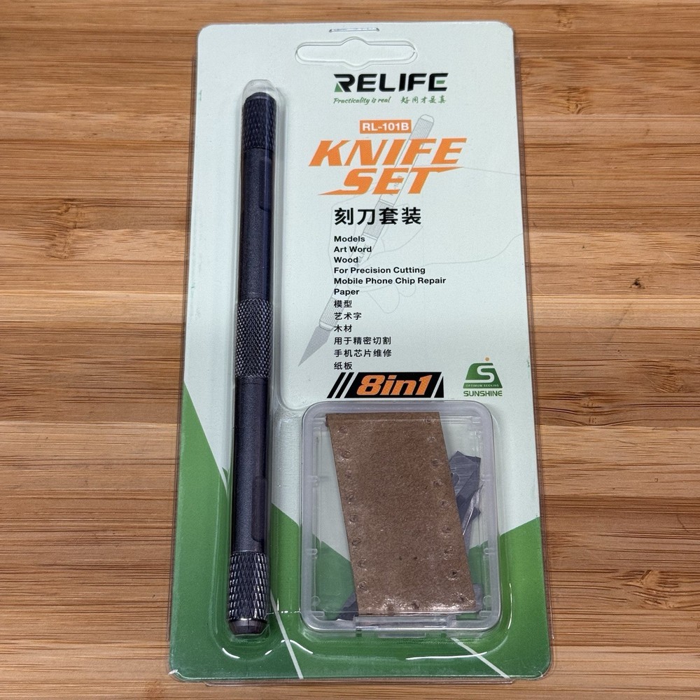 Relife RL-101B Stainless Steel Adhesive Scraper PCB Rework Tool