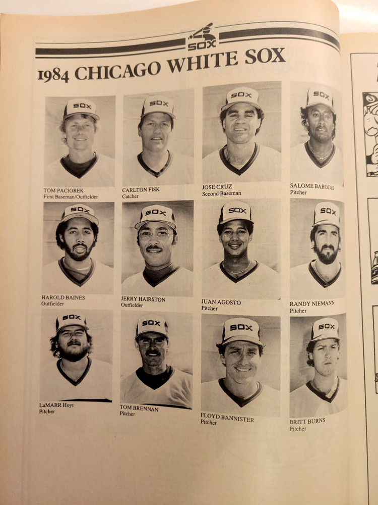 4/7/84 JACK MORRIS NO-HITTER PROGRAM at Chicago White Sox SCORED