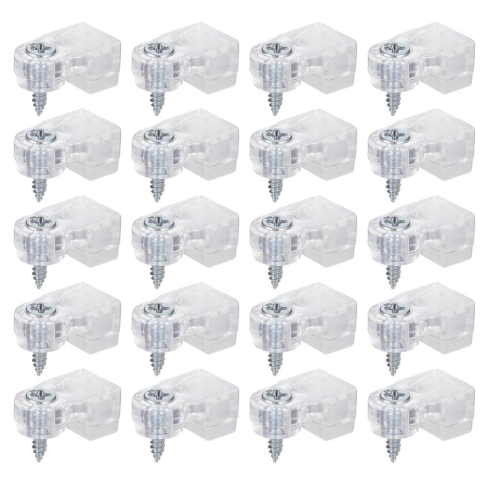 Glass Retainer Clips Mirror Holder with Screws