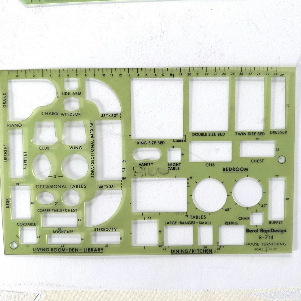 Lot of 11 Engineering Drafting Tools & Templates Some Vintage Various Brands