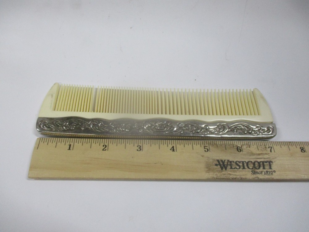 Vintage Ornate Silverplate Comb