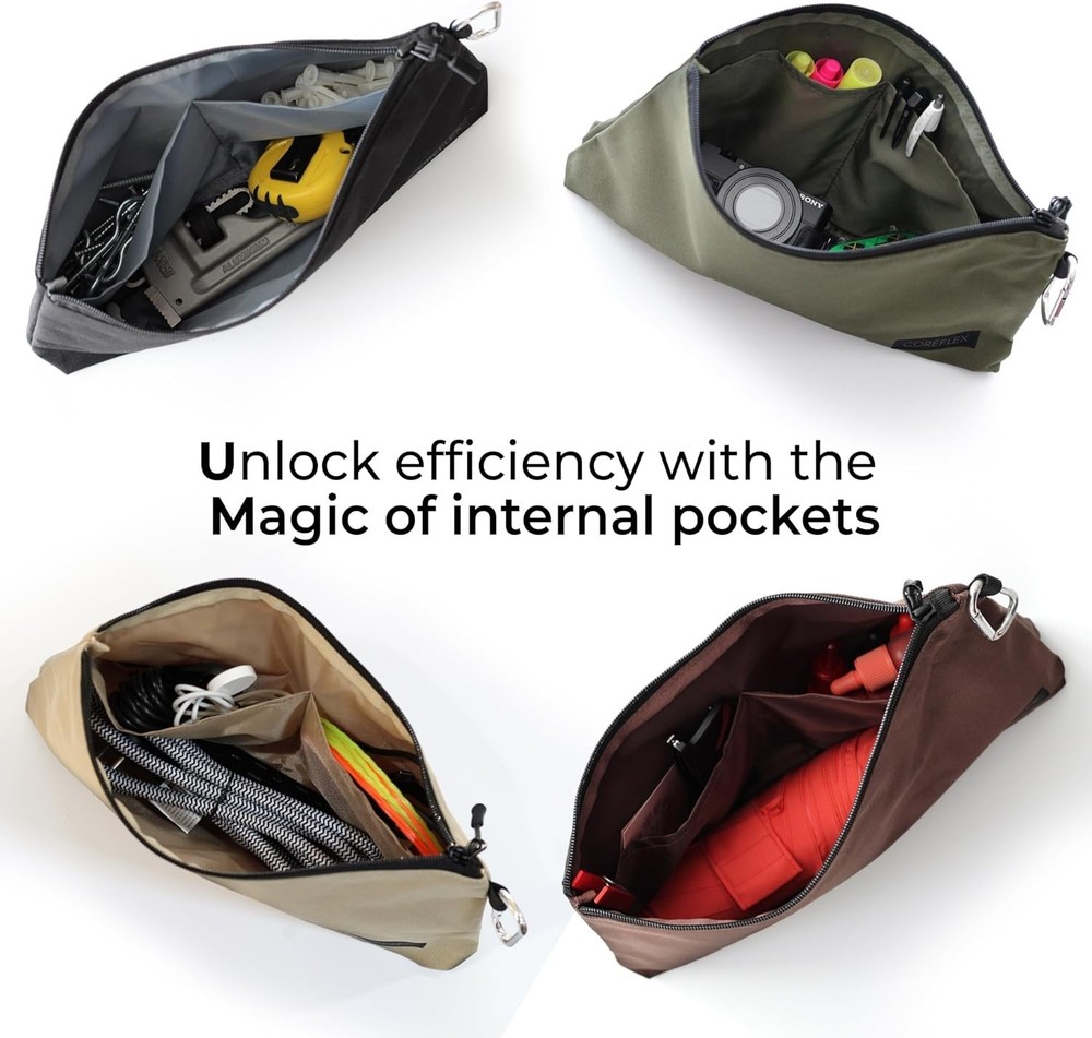 Quality Flat Bottom Tool Bag with YKK Zipper