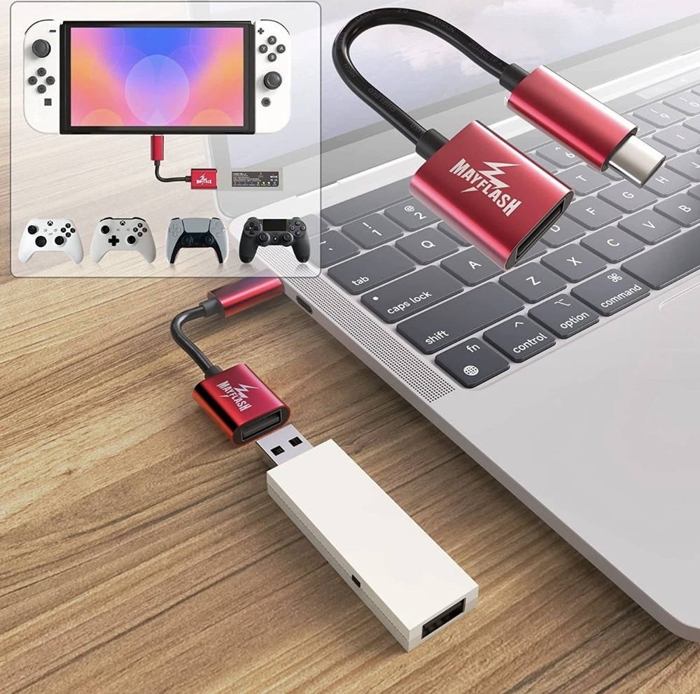 MAYFLASH Magic NS Wireless Bluetooth Controller Adapter for Switch, PS4,PS3，Xbox