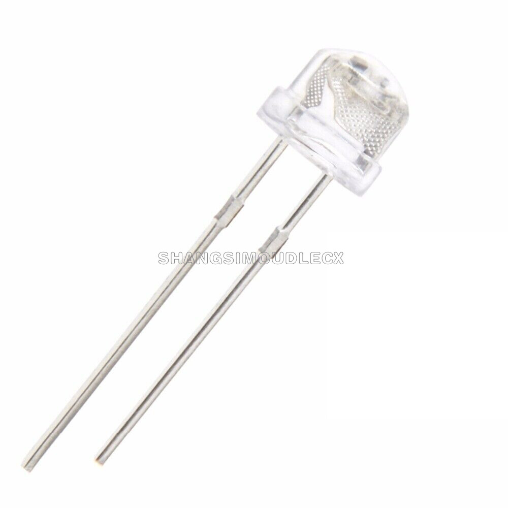 100PCS 5mm Straw Hat Purple Super-Bright LED Light Emitting Diode