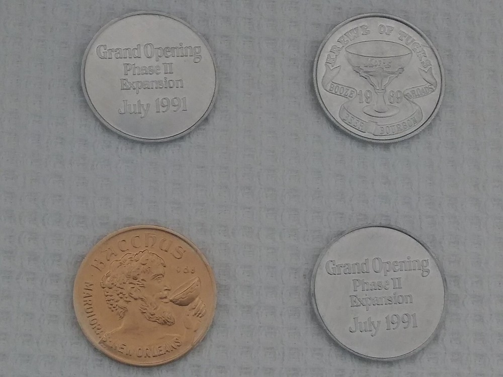 Vintage 4 Tokens All Different