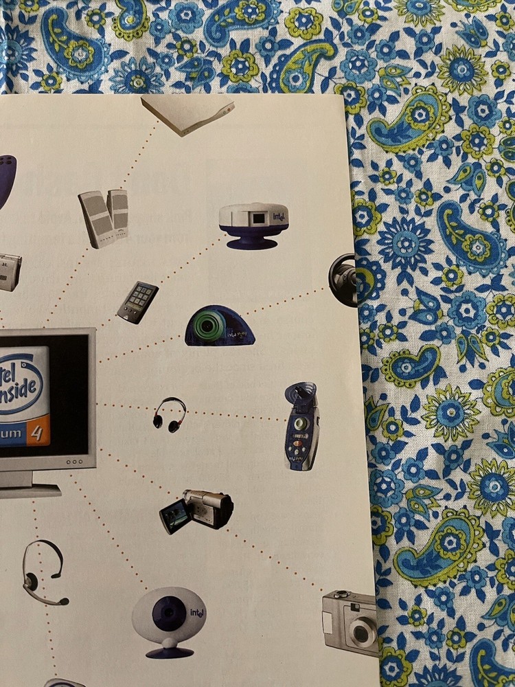 Vintage 2001 Intel Pentium 4 Processor Print Ad