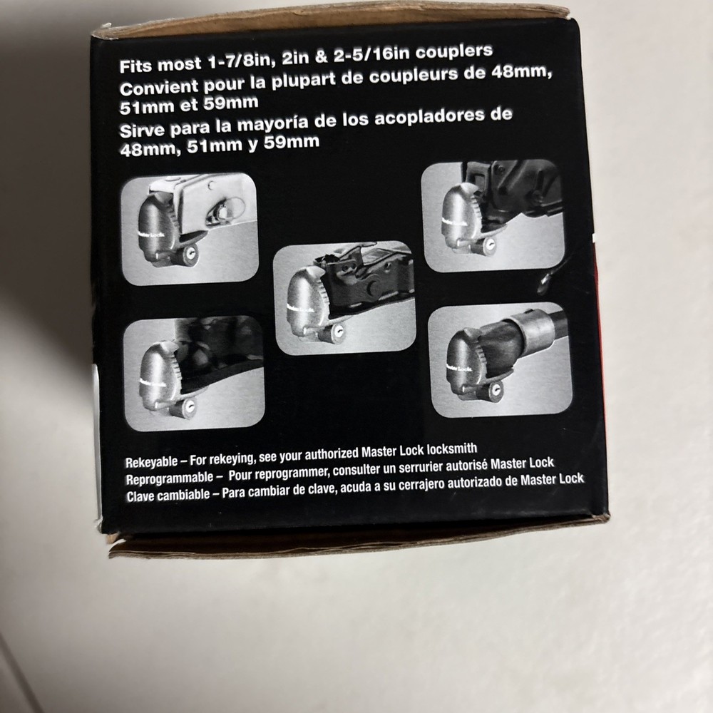 Master Lock 379ATPY Universal Trailer Coupler Lock