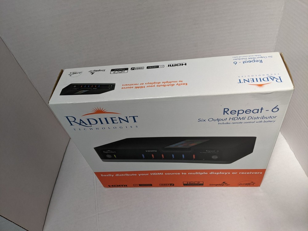 Radient Technologies REPEAT6 6 HDMI Distributor - Open Box Never Used