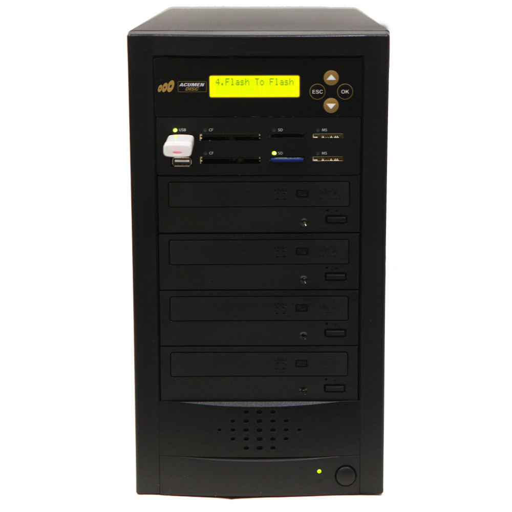 ACUMEN Media Mirror PLUS 1 to 3 Duplicator - Flash (SD CF MS MMC USB) / DVD
