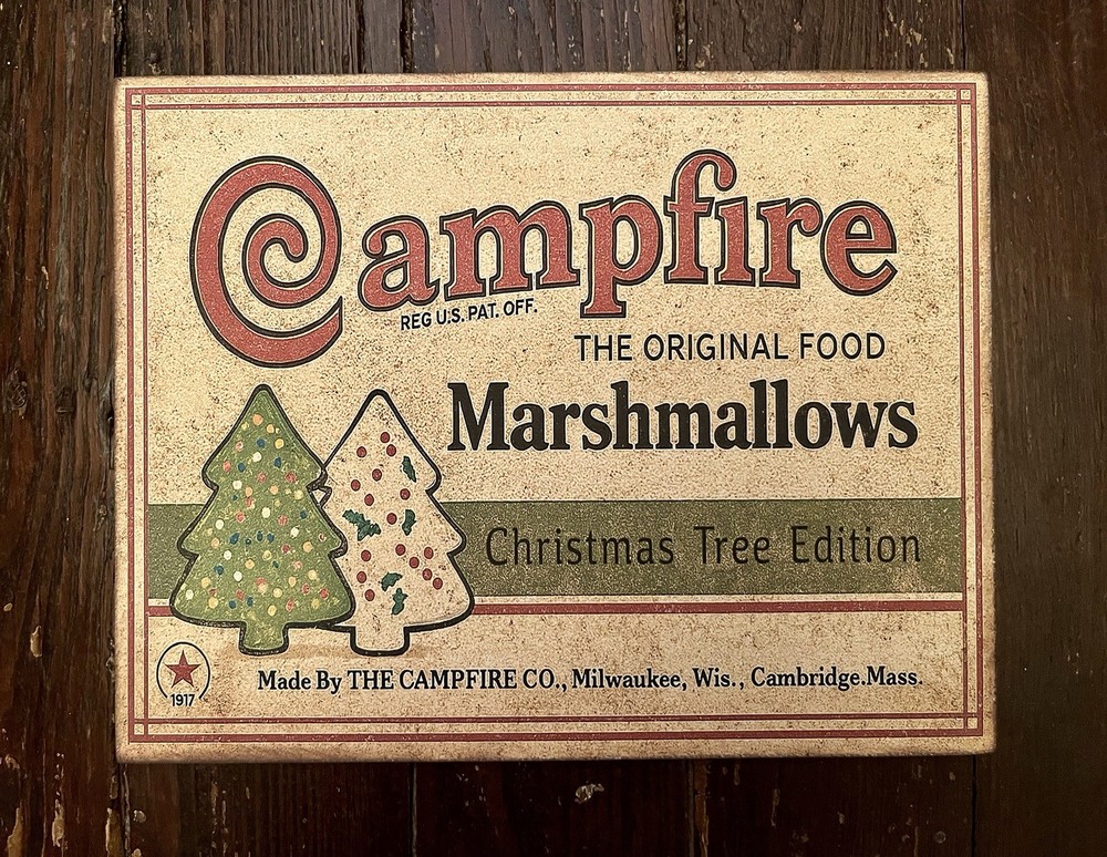 Campfire Marshmallows, Christmas Tree Edition, Handcrafted Plaque