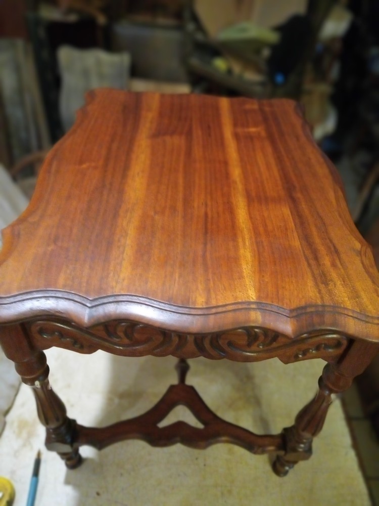 Walnut Carved Coffee Table / Side Table