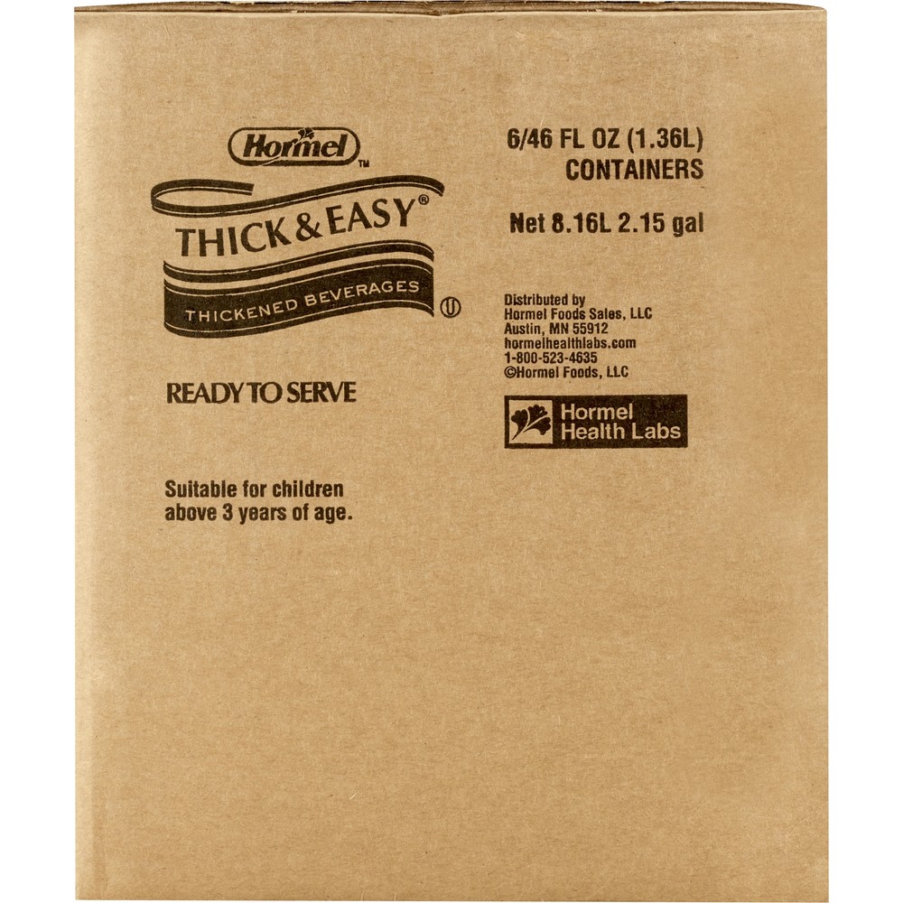 Thick & Easy Thickened Beverage Orange 46 oz. Bottle