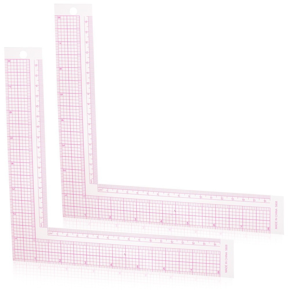 2Pcs Square Curve Ruler Sewing Measure Ruler for Tailor and Quilting Projects