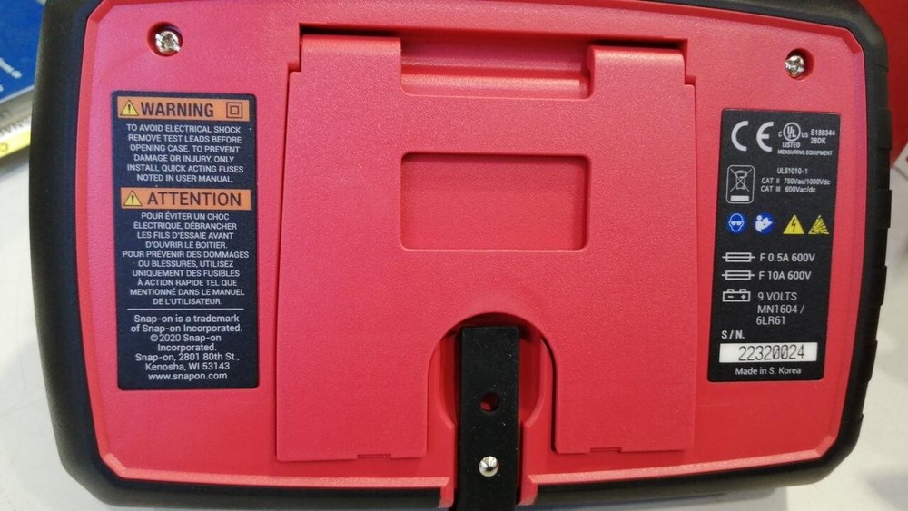 Snap On EEDM504F Digital Multimeter Basic Japan