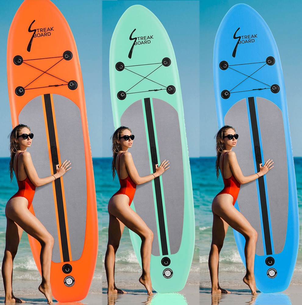 Inflatable Stand Up Paddle Board 10FT SUP with Complete Kit, Adjustable Paddle