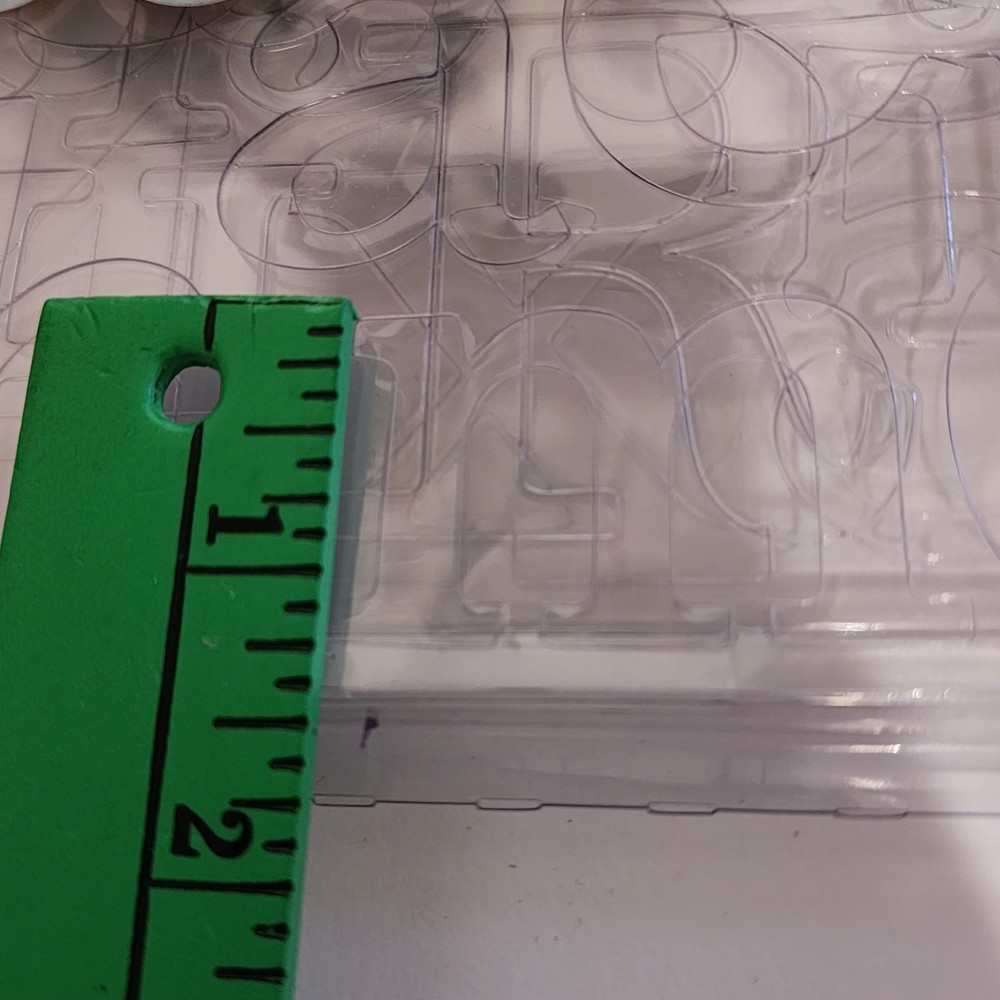 FANCY PANTS See-Through Clear Alphabet Transparent Die-Cuts 3 Sheets