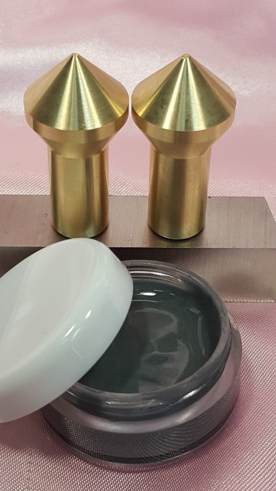 Gunsmith Tools- 2 Brass Muzzle Laps-Rifle Or Pistol Crowning+Lapping Compound