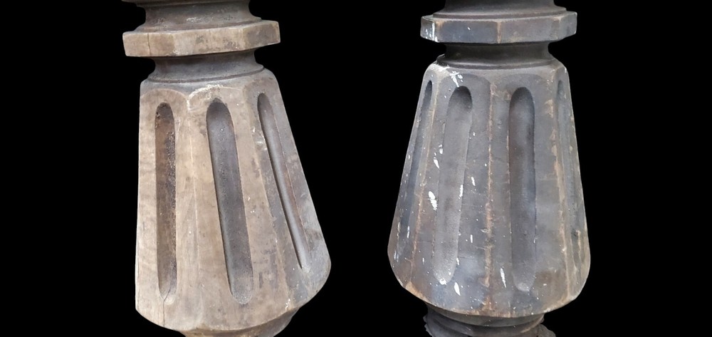Pair Of Massive Newel Post GAM0238