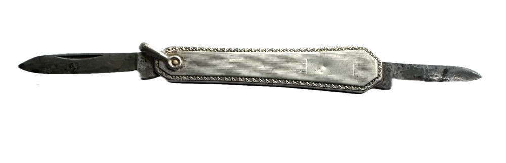 Vintage Silver 2 Blade Pocket Knife
