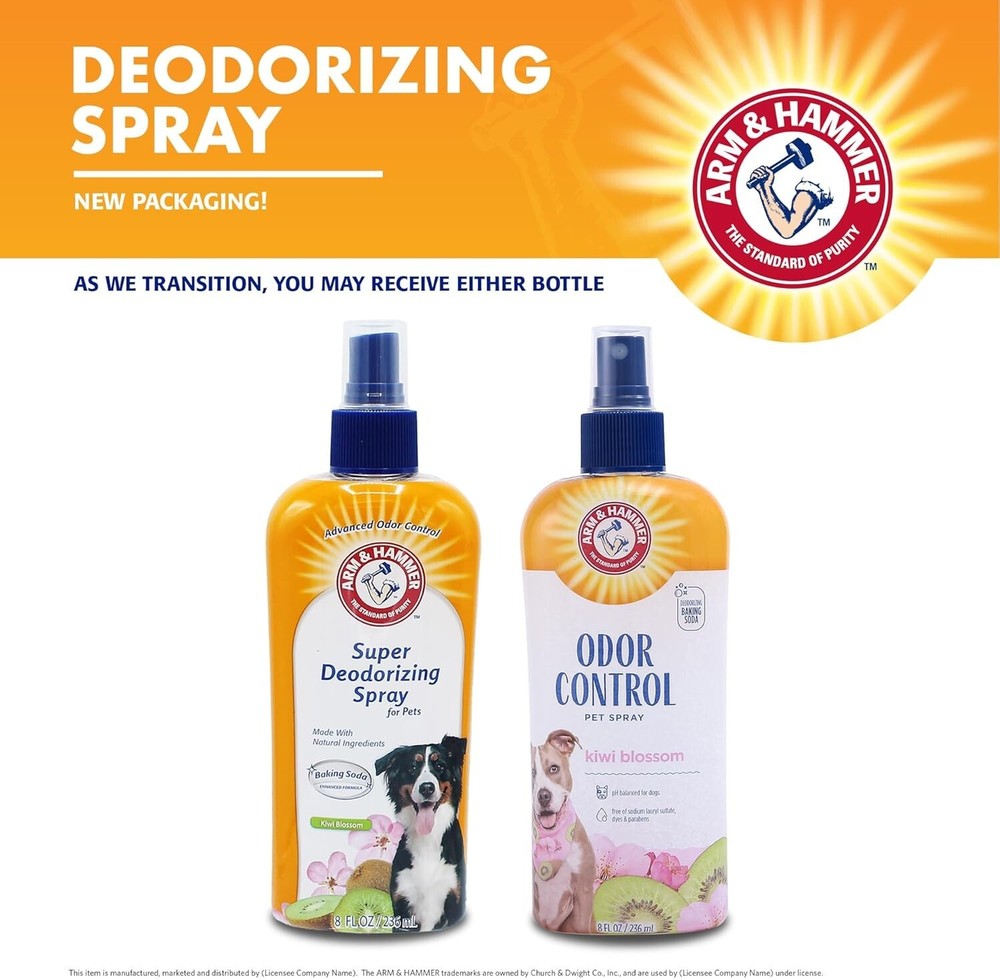 Veterinarian Recommended Dog Deodorizing Spray - Between Baths Odor Eliminator
