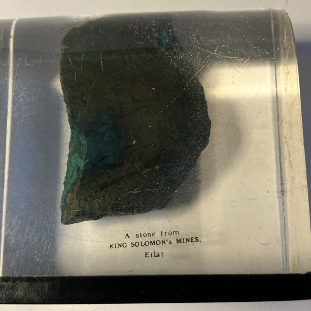 King Solomon's Mines Stone in Acrylic Rectangular Paperweight Glossy Medium Pair
