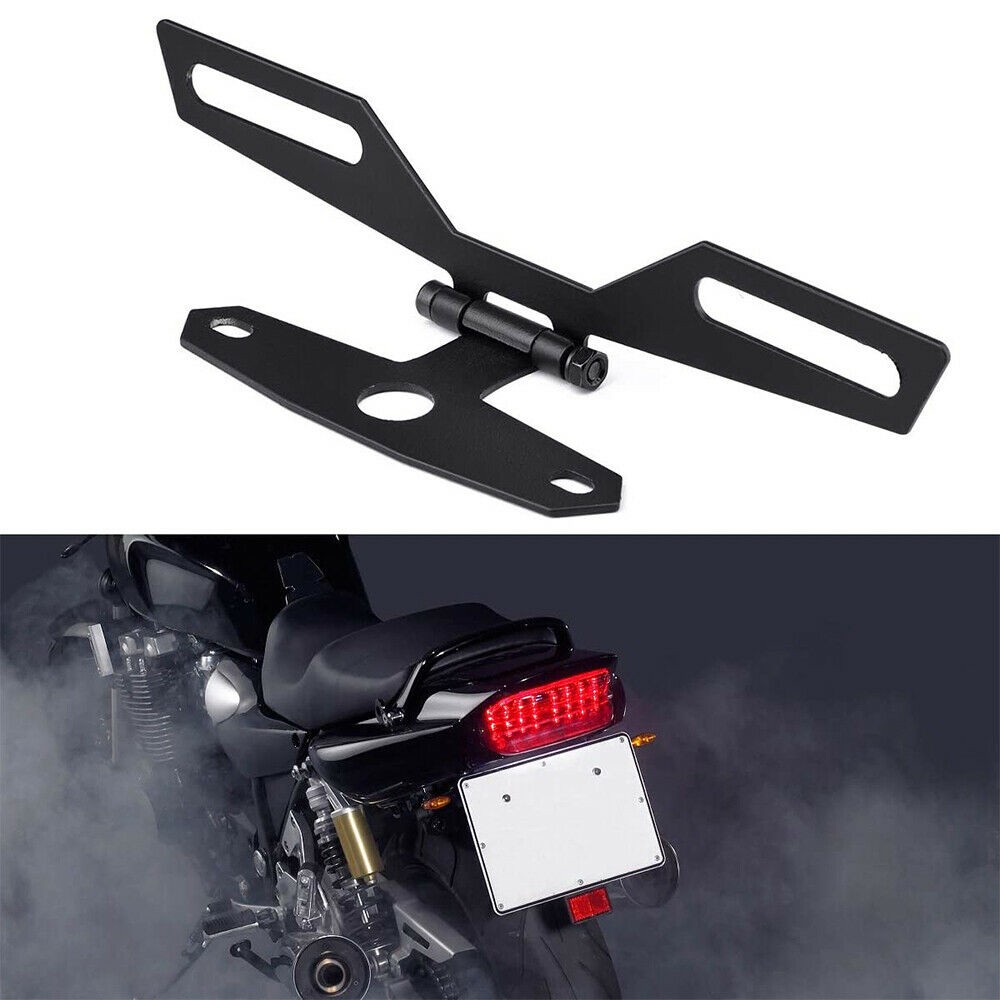 Aluminum License Bracket Plate Holder Tail Light Bracket Mount for Motorcycle
