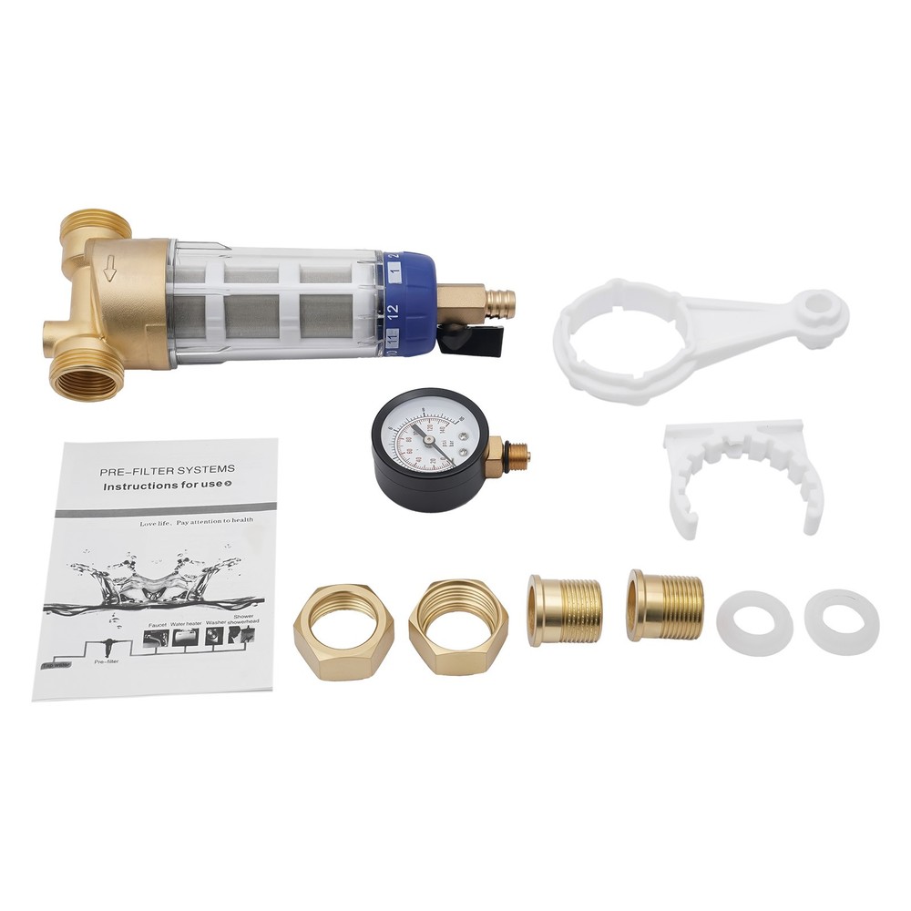 Reusable Whole House Spin Down Water Filter for Sediment Rust Sand Removal