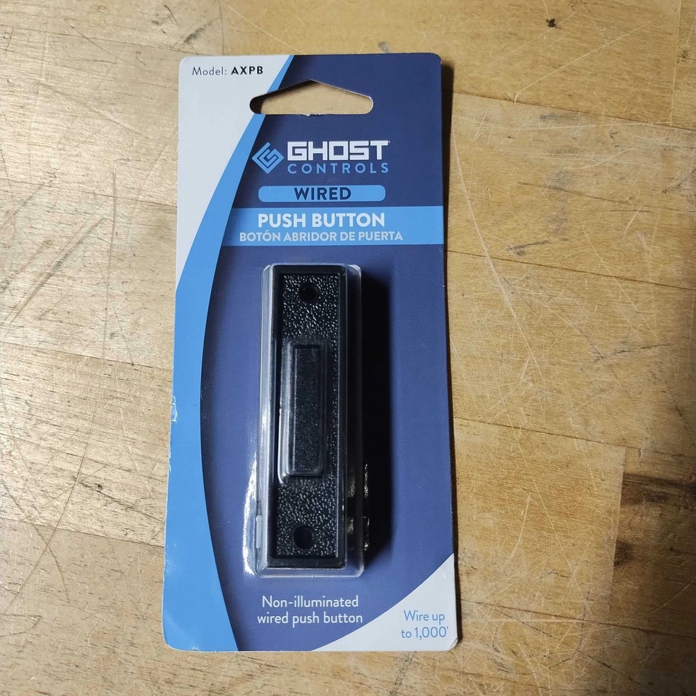 GHOST CONTROLS AXPB WIRED PUSH BUTTON FOR AUTOMATIC GATE OPENER SYSTEMS