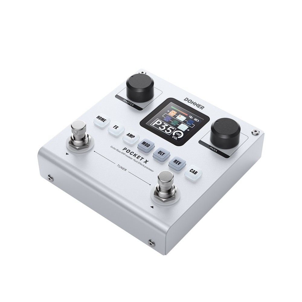 Donner Pocket X Guitar Multi Effects Pedal – Portable FX Unit