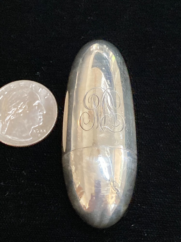 Antique Sterling Silver Vesta Case