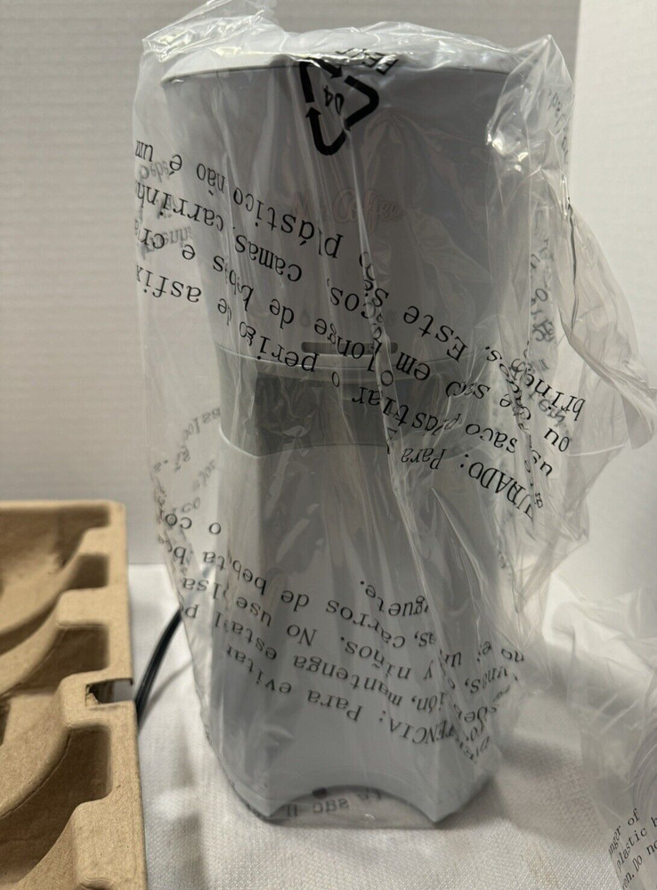 New/Open Box Mr. Coffee Single Serve Iced Coffeemaker, White