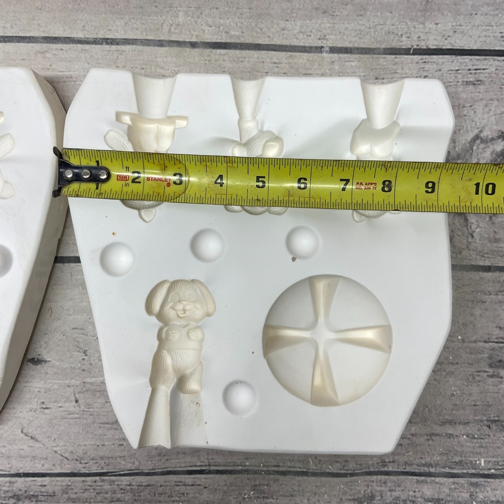 Unbranded Ceramic Casting Mold Dogs & Cats for Stone Base #H70